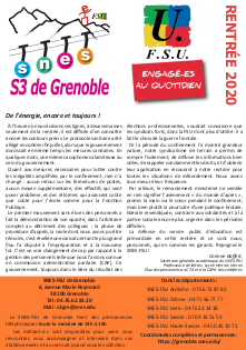 4 pages de rentrée 2020 - SNES-FSU Grenoble