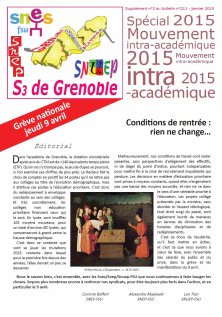 Bulletin « Spécial Intra 2015 » - mars 2015