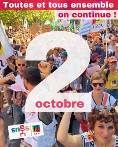 En grève le 2 octobre ! Imposons d'autres choix !