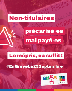 Réunion d'information spéciale non-titulaires