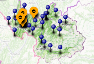 Budget des collèges 73 : carte de la mobilisation du 13 novembre