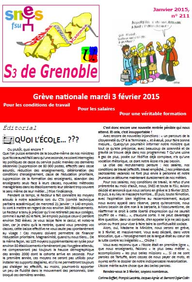 Bulletin n° 211 - janvier 2015
