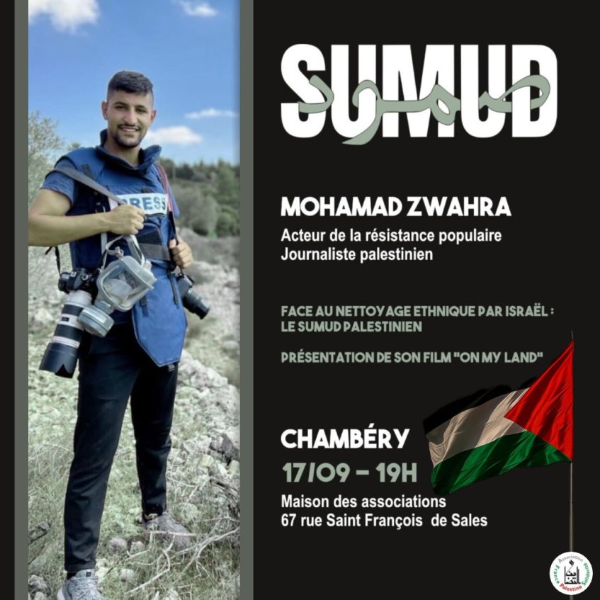 Présentation de « On my land », du journaliste palestinien Mohamad Zwahra