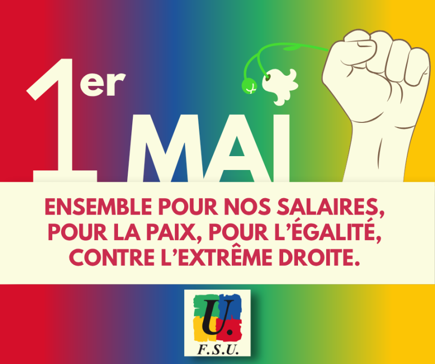 1er mai : pour nos salaires, pour la paix, pour l'égalité et contre&nbsp;(…)