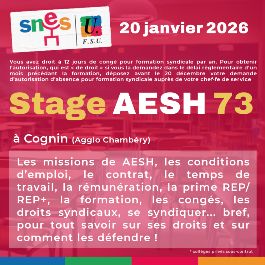 Stage AESH : métier, carrière, revendications et droits