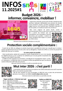 Lettre d'infos #1 novembre 2025