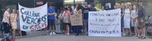 Mobilisation des collèges Vercors et Vallès : grève et rassemblement devant&nbsp;(…)
