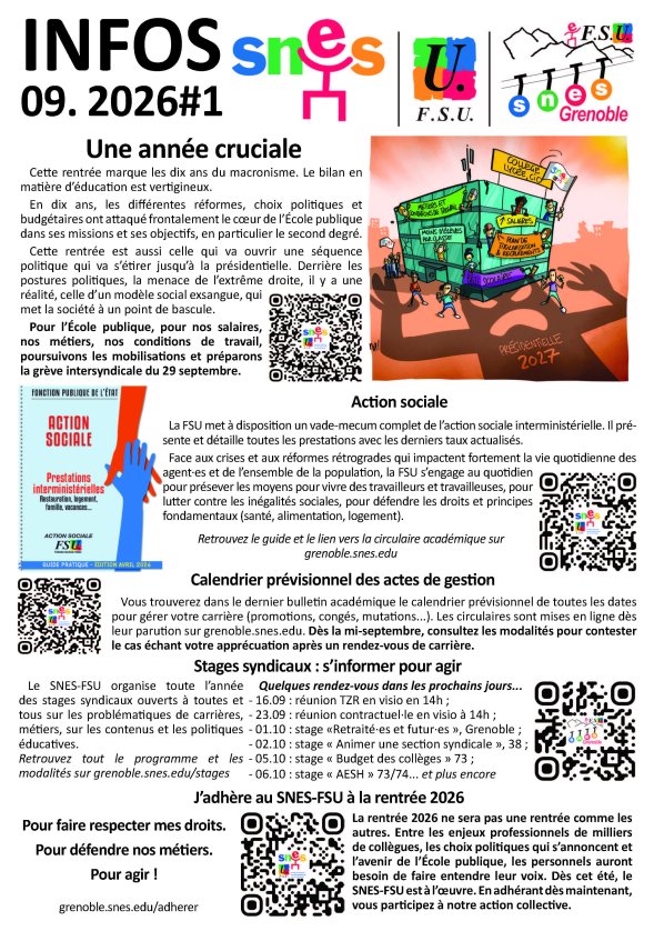 Lettre d'infos #1 mai 2026