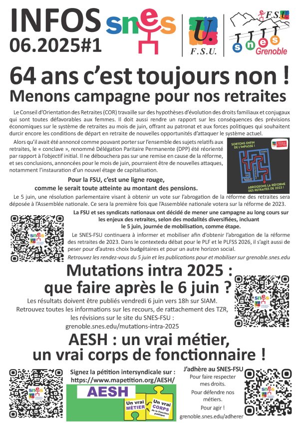 Lettre d'infos #1 juin 2025