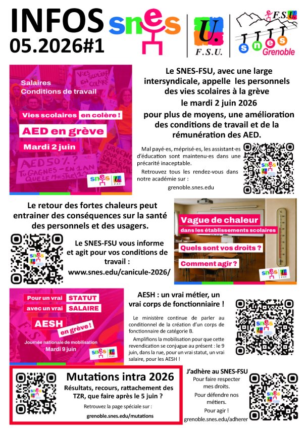 Lettre d'infos #1 mai 2026