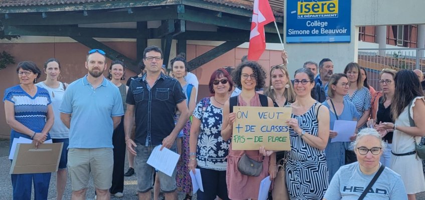 Fermeture de classe : mobilisation au collège de Crolles